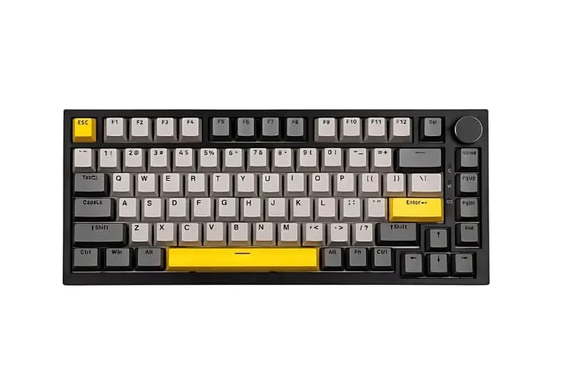 Ajazz AK820 75% gasket-mounted wired mechanical keyboard