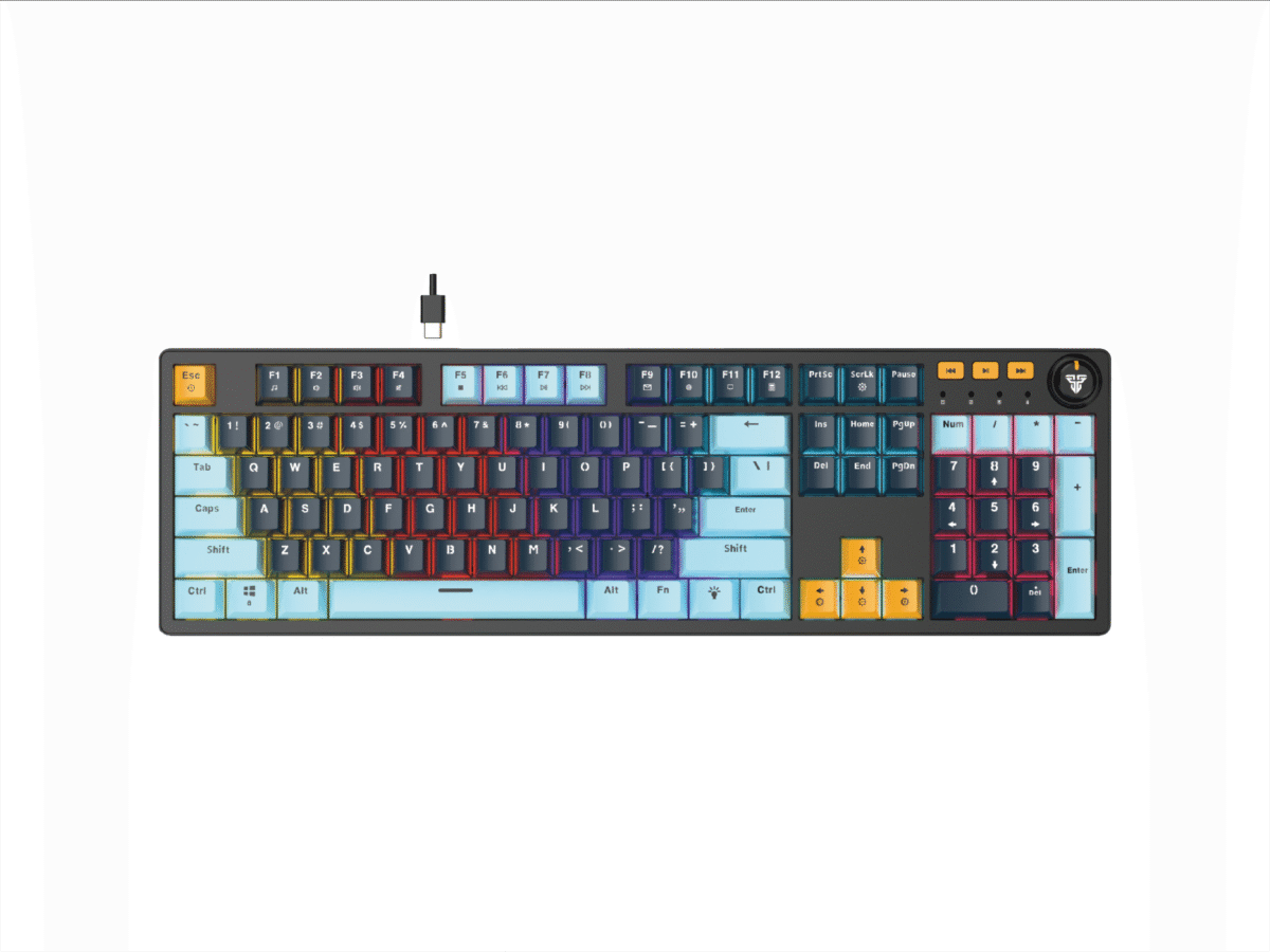 FANTECH ATOM107S MK893S MECHANICAL GAMING KEYBOARD MIZU EDITION - Image 2