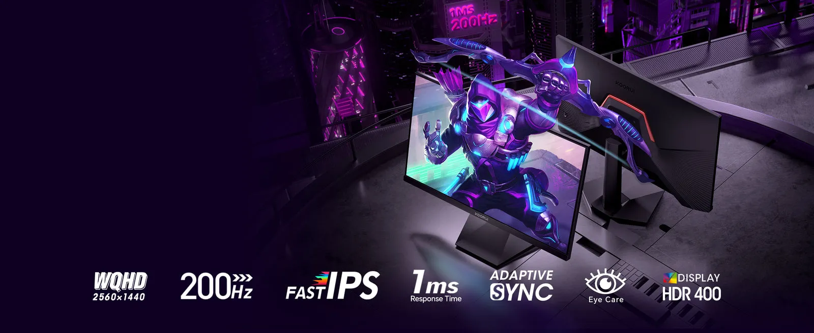 KOORUI G2721P 27" QHD Gaming Monitor