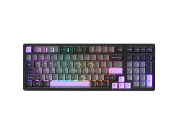 MageGee LIGHT100 Tri-Mode Wireless Creamy Gasket Mounted Mechanical Keyboard (Blue Whale Switch)