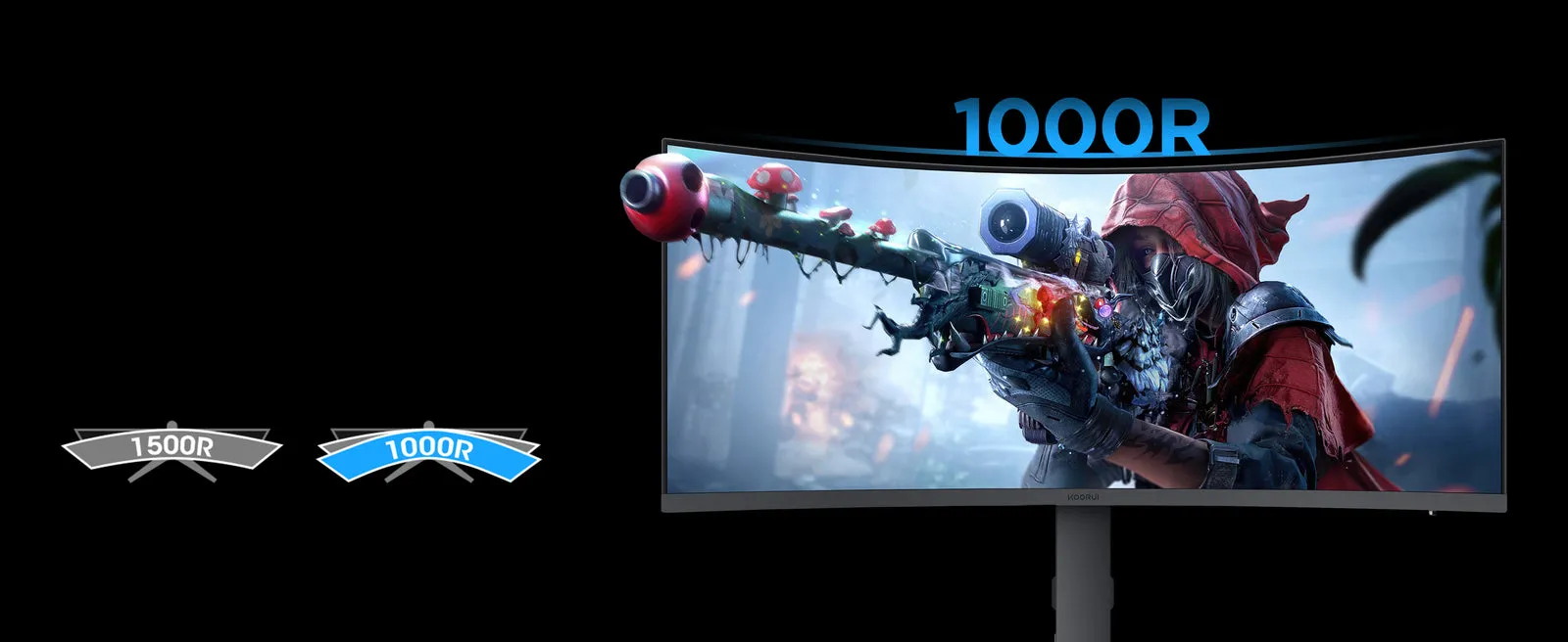 KOORUI 34E6UC 34" WQHD GAMING MONITOR