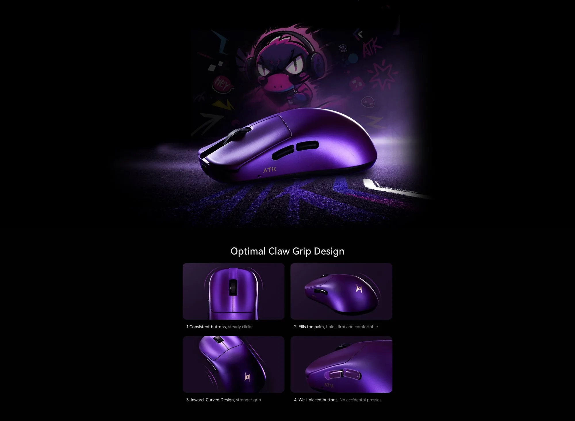 ATK Blazing Sky Duckbill Wireless Mouse