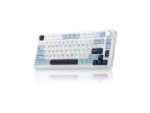 AULA S75 Pro Tri-Mode Wireless Mechanical Keyboard White & Blue