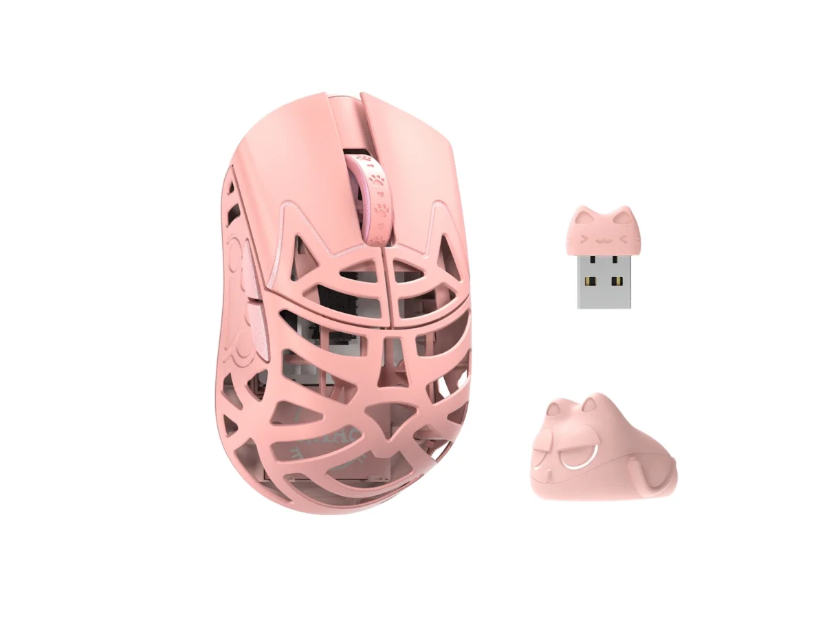 WLMOUSE Beast Miao Magnesium Gaming Mouse Pink
