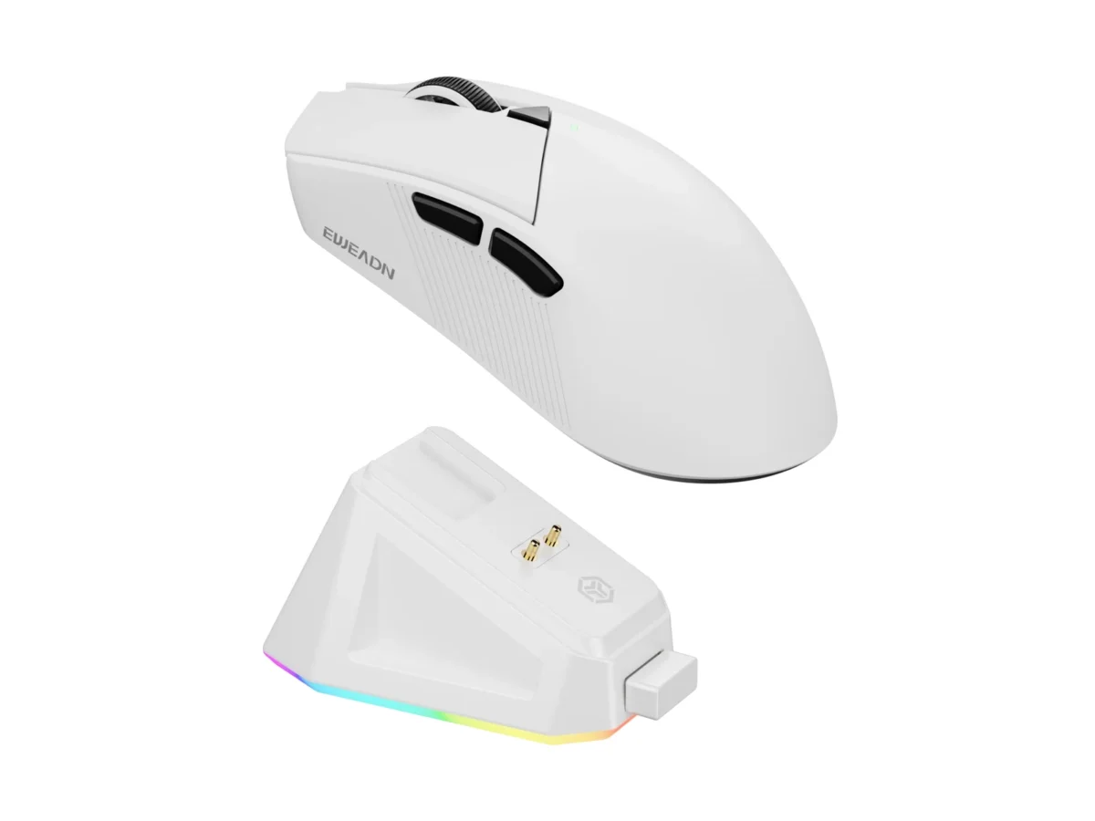 EWEADN GS01 Pro Wireless Gaming Mouse With Charging Dock White