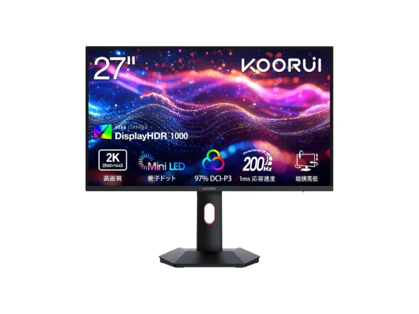 KOORUI S2721PM 27" QHD mini LED Monitor Black