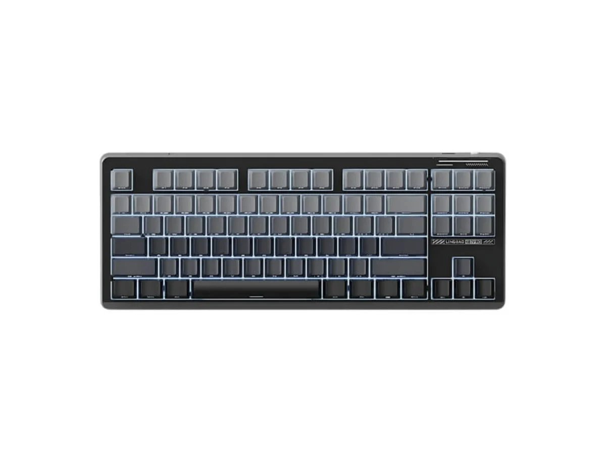 LINGBAO K87 Tri-Mode HI-FI Mechanical Keyboard Gradient Black