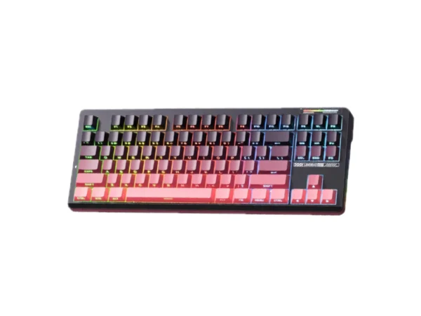 LINGBAO K87 Tri-Mode HI-FI Mechanical Keyboard Gradient Pink
