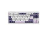 LINGBAO K87 Tri-Mode HI-FI Mechanical Keyboard White Purple