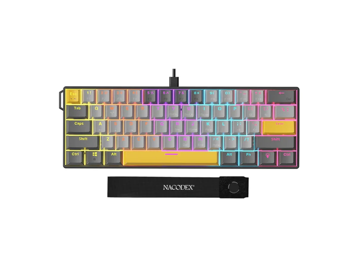 AJAZZ NK61 Wired Mechanical Gaming Keyboard Starry Sky Gray