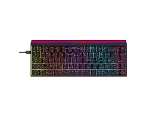 AJAZZ NK68 Wired Gaming Keyboard Contour Line Black