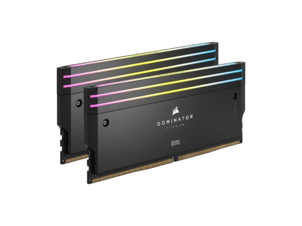 CORSAIR DOMINATOR® TITANIUM RGB 32GB (2x16GB) DDR5 Desktop RAM 7200MT/s CL34 Intel XMP Memory Kit