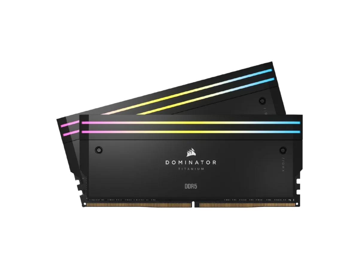 CORSAIR DOMINATOR® TITANIUM RGB 32GB (2x16GB) DDR5 Desktop RAM 7200MT/s CL34 Intel XMP Memory Kit