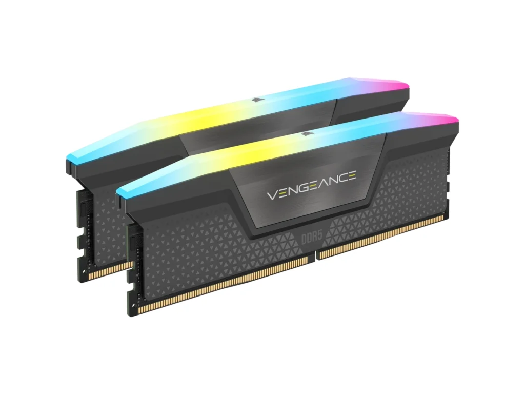 Corsair VENGEANCE® RGB 64GB (2x32GB) DDR5 DRAM 6000MT:s CL40 AMD EXPO & Intel XMP Memory Kit