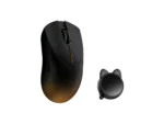 WLMOUSE HUAN Stainless Magnesium Alloy Gaming Mouse Black Gold