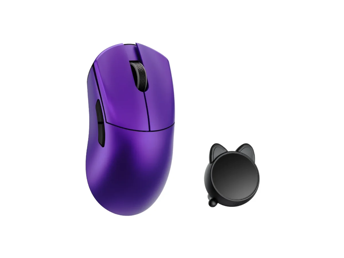 WLMOUSE HUAN Stainless Magnesium Alloy Gaming Mouse Purple