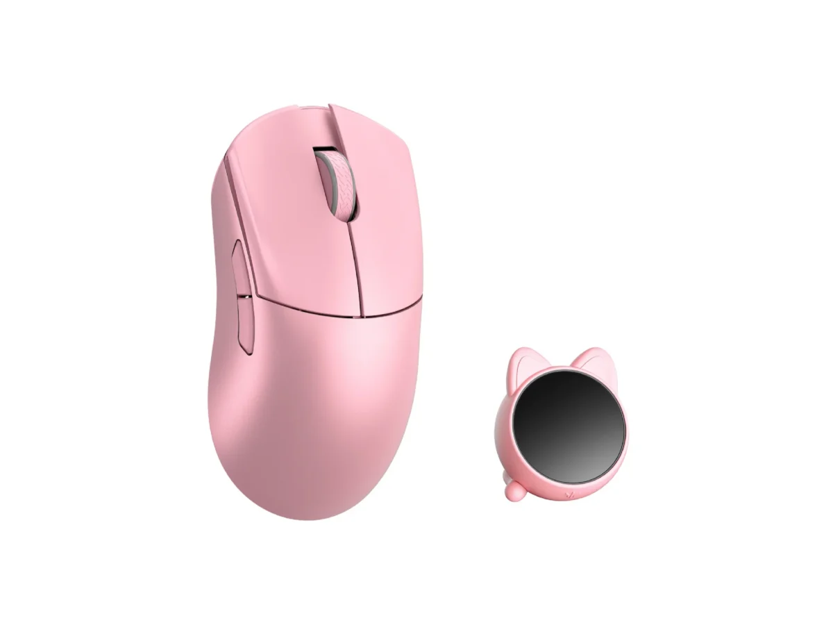 WLMOUSE HUAN Stainless Magnesium Alloy Gaming Mouse Pink