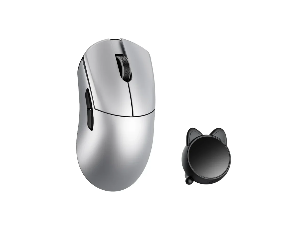 WLMOUSE HUAN Stainless Magnesium Alloy Gaming Mouse Silver
