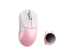 WLMOUSE HUAN Stainless Magnesium Alloy Gaming Mouse White Pink