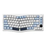 AJAZZ AKS075 Tri-Mode Mechanical Keyboard Blue White