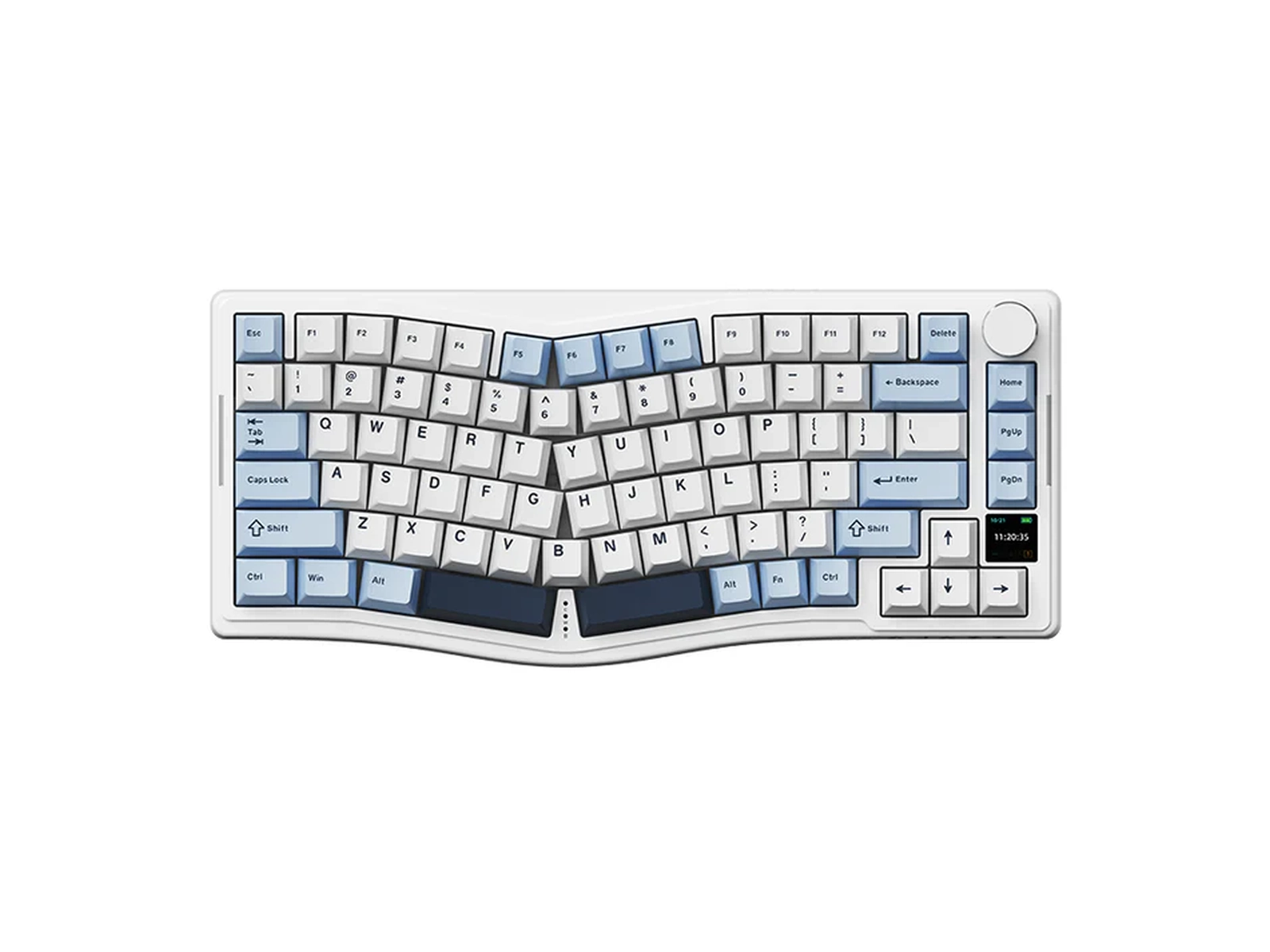 AJAZZ AKS075 Tri-Mode Mechanical Keyboard Blue White AJAZZ AKS075 Tri-Mode Mechanical Keyboard Blue White