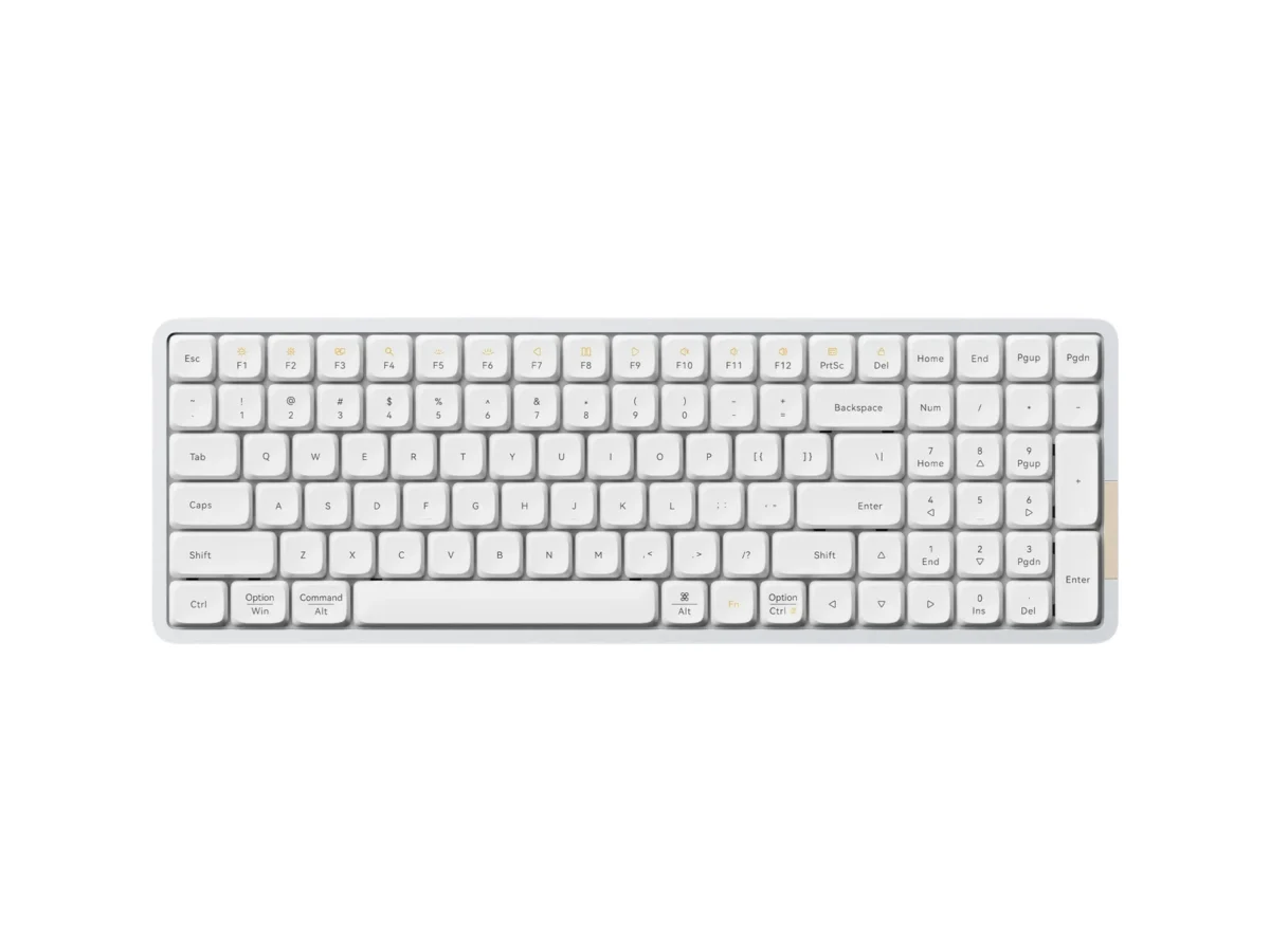LOFREE Flow100 Low-profile Mechanical Keyboard White Ghost Switches