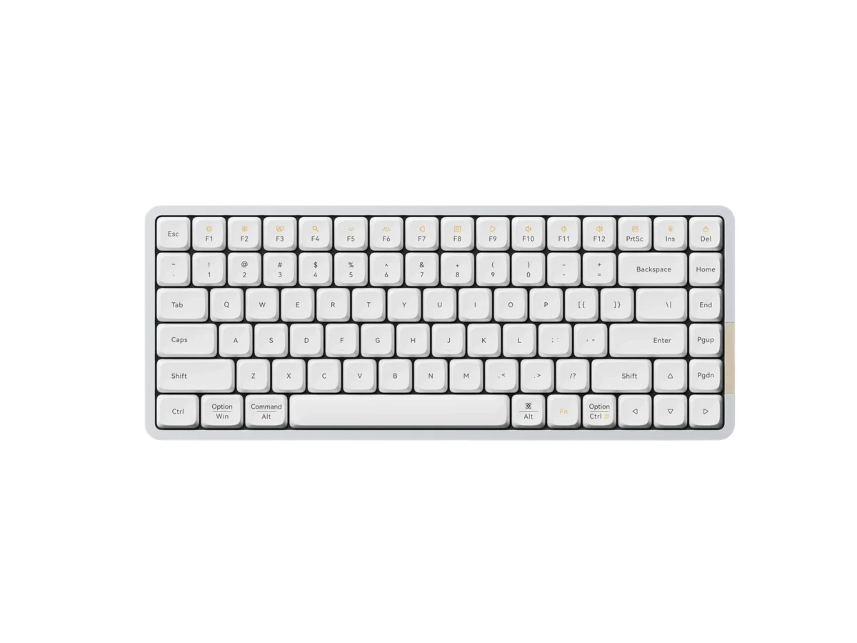 LOFREE Flow84 Low-profile Mechanical Keyboard White Gjost Switches