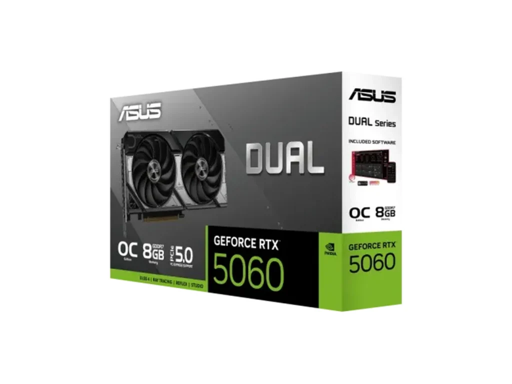 ASUS Dual GeForce RTX 5060 8GB GDDR7 OC Edition Graphics Card